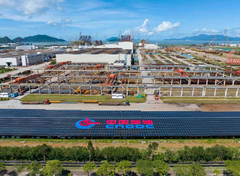 我國(guó)海洋油氣裝備制造領(lǐng)域最大光儲(chǔ)充項(xiàng)目二期投用