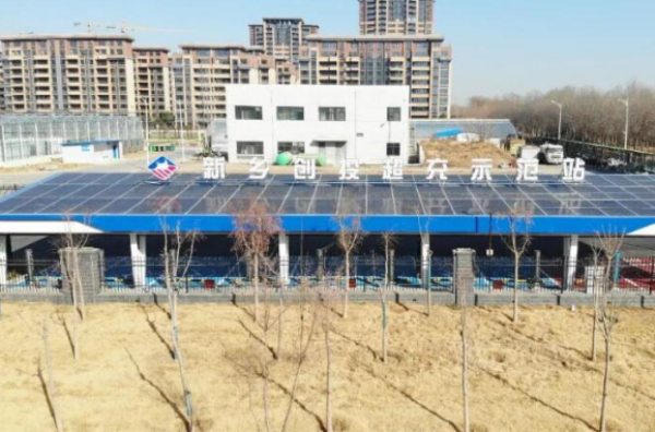 一秒一公里！河南新鄉(xiāng)創(chuàng)投首座新能源超充充電站建成投運
